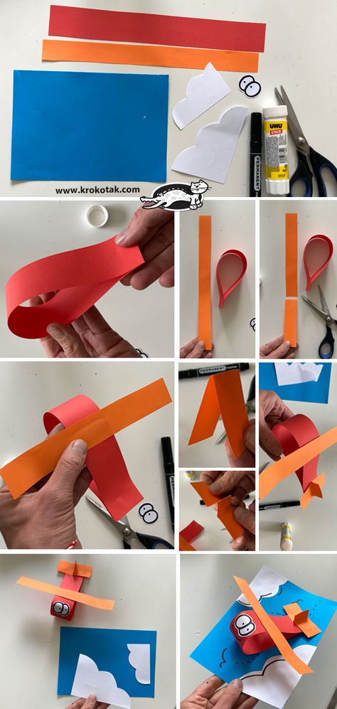 Airplane Art And Craft, Airplanes For Preschool, Prek Airplane Craft, Aeroplane Art And Craft For Preschool, Plane Preschool Craft, Emma Janes Aeroplane Activities, Plane Activity For Preschool, Jet Activities For Preschool, Paper Plane Template Free Printable