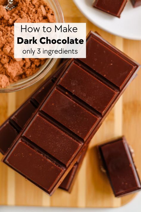 Dark Chocolate Recipes Homemade, Chocolate Bar Recipes, Chocolate Bars Recipe, Healthy Chocolate Bars, Diy Chocolate Bars, Chocolate Rice Crispy, Chocolate Coconut Macaroons, Mat Inspiration, Chocolates Cakes