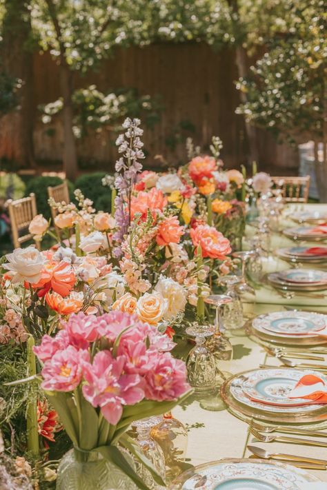 Backyard Garden Party, Birthday Party Inspiration, Wildflower Wedding Theme, Floral Garden Party, Garden Party Bridal Shower, Garden Party Theme, Bridal Shower Inspo, Garden Party Birthday, Garden Party Decorations