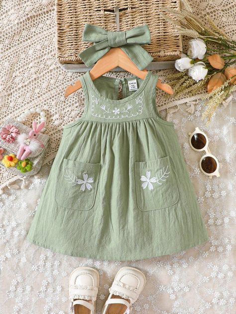 Baby dress embroidery