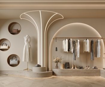 Wabisabi Style Clothing Store 3D Model Download - Model ID.194086074 | 1miba Minimal Store Interior, Kids Store Interior Design, Store Interiors Ideas, Kids Clothing Store Design, Ruangan Studio, Fashion Store Design, Old Wood Texture, Retail Store Interior Design, Clothing Store Interior