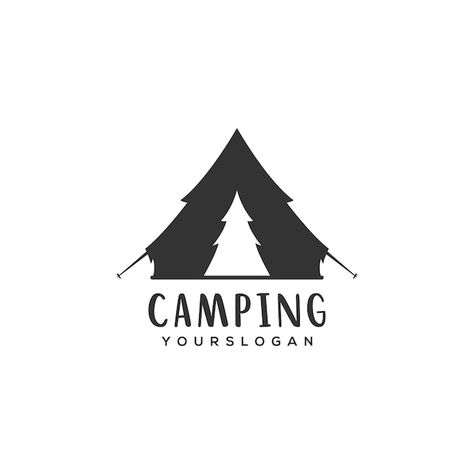 Camping Logo Design Graphics, Camping Logo Design Ideas, Tent Logo Design, Camp Logo Design, Camping Logo Design, Tent Icon, Resort Logo Design, Logo Camping, Explore Logo