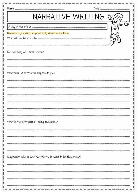 Develop strong writing skills with these engaging 4th grade narrative writing worksheets. Boost creativity and storytelling abilities today! #writing #education #WritingSkills #CreativeWriting #Storytelling #worksheets4thgrade Writing Assignments For 3rd Grade, Narrative Writing Prompts 3rd Grade, Narrative Writing 3rd Grade, Narrative Writing 4th Grade, 4th Grade Writing Activities, 3rd Grade Writing Activities, Writing 3rd Grade, 3rd Grade Writing Prompts, 5th Grade Writing Prompts