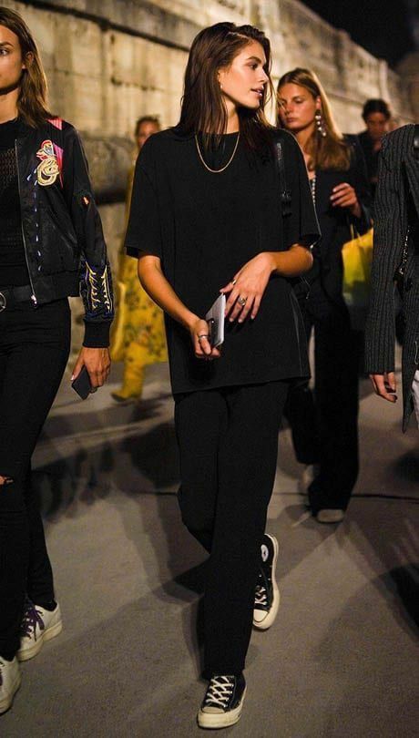 Mode Zendaya, Kaia Gerber Style, Outfit Essentials, Model Streetstyle, Kendall Jenner Outfits, Black Outfits, Kaia Gerber, Looks Street Style, Looks Black