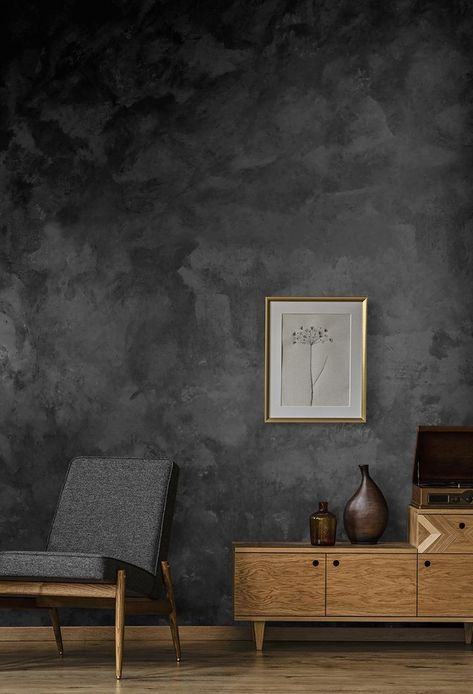 Concrete Effect Paint, Wall Painting Techniques, Washing Walls, Wall Texture Design, Bedroom Wall Designs, Bedroom Wall Paint, Dark Walls, Wall Paint Designs, Hall Decor