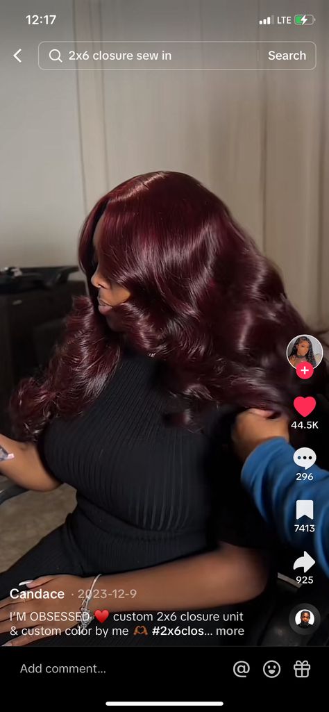 Black Woman Red Hair, Deep Burgundy Hair, Cherry Cola Hair Color, Red Hair Outfits, Burgundy Red Hair, Dark Burgundy Hair, Burgundy Wig, Wine Hair Color, Maroon Hair