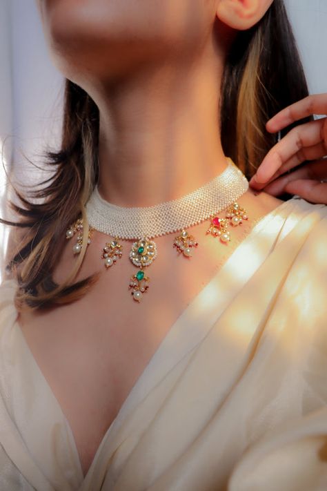 Indian Necklace Gold, Vintage Indian Jewelry, Long Pearl Necklace, Indian Wedding Jewelry Sets, Neck Pieces Jewelry, Antique Necklaces Design, Necklace Set Indian, Antique Jewellery Designs, Jewelry Set Design