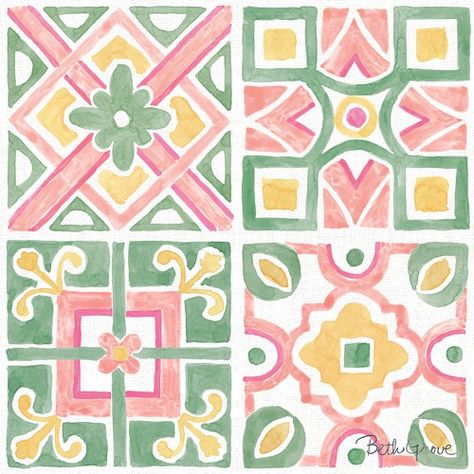 Beth Grove English Patterns Traditional, Pattern Design Inspiration, Geometric Pattern Art, Painting Tile, Tile Art, Pottery Painting, Art Plastique, Tile Patterns, Fabric Painting