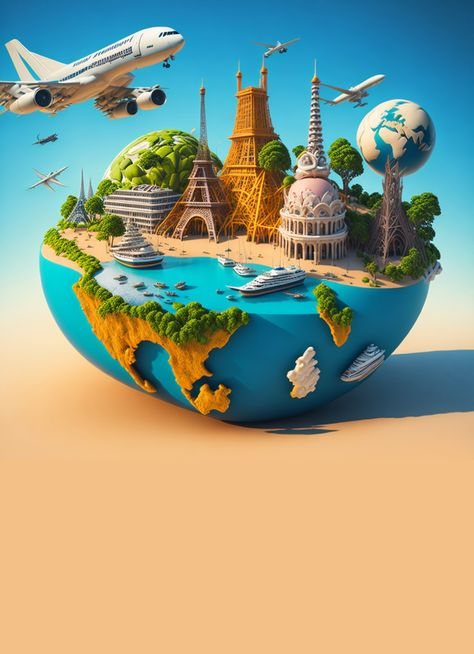 Travel Agency Poster | PosterMyWall Travel Agency Picture, Travel Agency Wallpaper, Travel Flyer Template, Tours And Travels Creative Ads, Travel Flyer Design Creative, World Tourism Day Creative Ads, Travel Poster Design Graphics, Travel Ads Design, World Tourism Day Poster