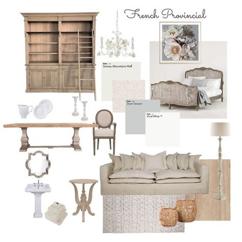 French Provincial French Provincial Farmhouse Style, French Provincial Mood Board, French Provincial Lounge Room, Modern French Victorian Decor, Modern French Provincial Interior Design, Moody French Provincial Decor, Modern French Provincial Living Room, French Country Mood Board, Moody French Provincial