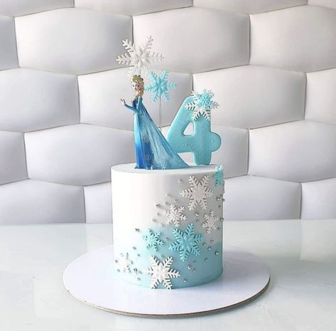 Frozen Birthday Cake For Twins, 1 Tier Frozen Birthday Cake, Simple Elsa Birthday Cake, Elsa Princess Cake, Frozen Inspired Cake, Simple Elsa Cake, Elsa Frozen Birthday Cake, Frozen Cakes Birthday, Diy Elsa Cake