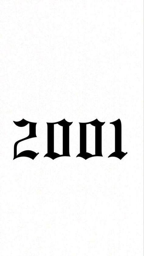 2001 Hand Tattoo, 2001 Tatoos, 2001 Tattoo Font, Est 2001 Tattoo, 2001 Tattoo Ideas, Tattoo Numeros, Numeros Tattoo, 2001 Tattoo, Tattoos Cool