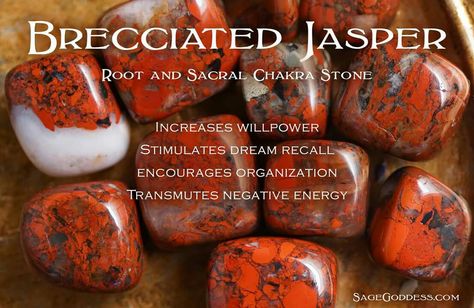 Brecciated Jasper Charging Crystals, Charge Your Crystals, Crystal Tips, Jasper Meaning, Gem Tree, Sacral Chakra Stones, Therapy Healing, Brecciated Jasper, Jewellery Diy