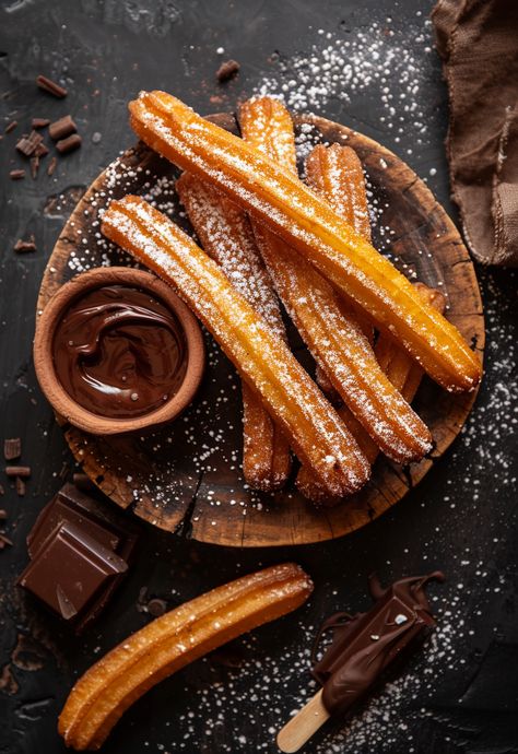 Follow our step-by-step churros recipe. Easy instructions for perfect churros every time! Mini Thanksgiving Desserts, Holiday Finger Foods, Chocolate Churros, Mini Churros, Churro Bites, Chocolate Sauce Recipes, Homemade Churros, Churros Recipe, Thanksgiving Food Desserts