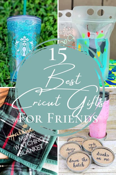 Best Cricut Gifts for Friends. Birthday Gifts Made With Cricut, Bff Cricut Gifts, Friendship Cricut Ideas, Cricut Gifts For Best Friend, Friend Diy Gifts Birthday, Gifts To Make For Your Best Friend Diy, Best Friend Birthday Gift Ideas Cricut, Best Friend Cricut Projects, Personalized Gifts For Friends Unique