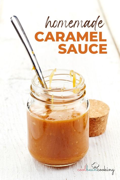 jar of homemade caramel sauce Easy Homemade Caramel Sauce, Easy Homemade Caramel, Cinnamon Bread Easy, Easy Sweets, Caramel Recipes Sauce, Cream Pies, Caramel Fudge, Homemade Caramel Sauce, Ice Cream Pies