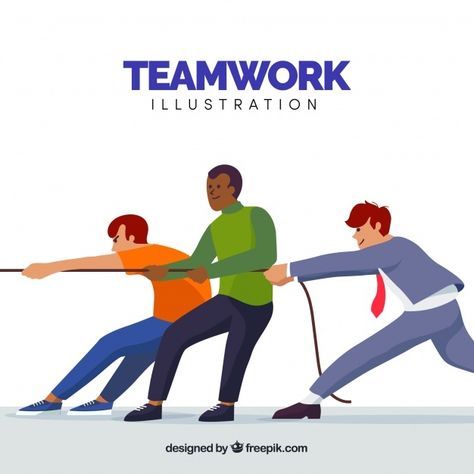 Teamwork concept with persons pulling on... | Premium Vector #Freepik #vector #business #people #office #meeting Teamwork Poster, Rope Drawing, Lisbeth Zwerger, Xiaomi Wallpapers, Rope Pulls, Office People, Building Illustration, Cartoon People, Workout Warm Up