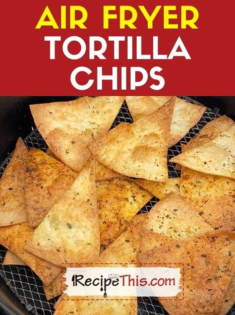 Air Fryer Tortilla Chips. Teaching you exactly how to cook your own homemade tortilla chips in the air fryer using flour tortillas. They are crispy, they are flavoursome, and they are ideal for a Mexican night in. Air Fryer Flour Tortilla, Chips In The Air Fryer, Air Fryer Tortilla Chips, Air Fryer Tortilla, Flour Tortilla Chips, Air Fryer Chips, Fried Tortilla Chips, Air Fryer Corn, Tortilla Chip Recipe