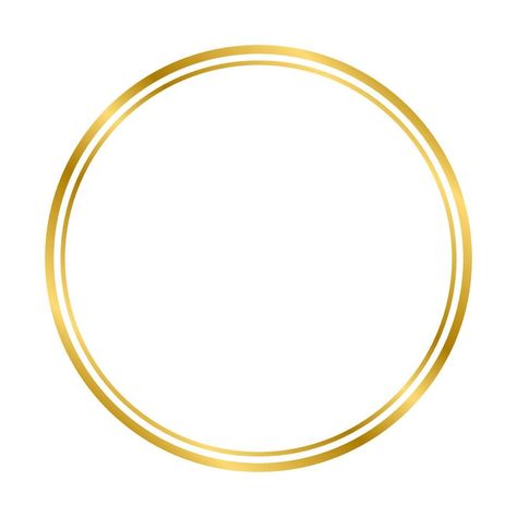 Gold shiny glowing vintage circle frame with shadows isolated on white background. Gold realistic square border. Vector illustration Unicorn Background, Gold Circle Frames, Logo Circular, Square Border, Logos Vintage, Frame Edit, Circle Borders, Border Vector, Circle Logo Design