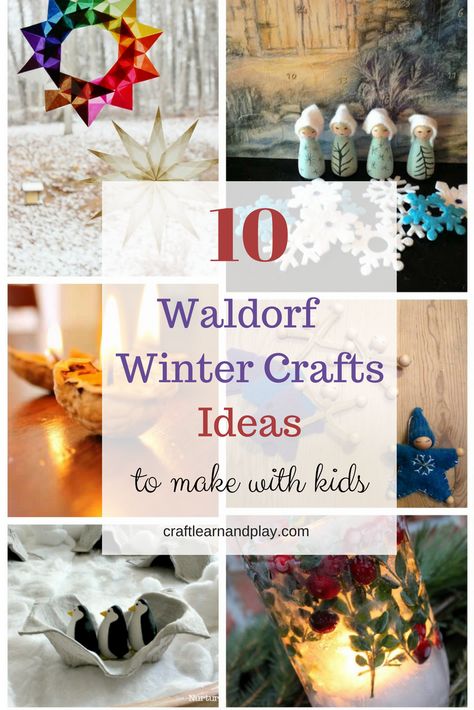 Waldorf Winter Crafts for Kids - Winter craft ideas fork kids - Waldorf inspired activities Winter Craft Ideas, Waldorf Crafts, Nature Winter, Turkey Craft, Winter Craft, Winter Crafts For Kids, Learn Crafts, Crafts For Kids To Make, Waldorf Inspired