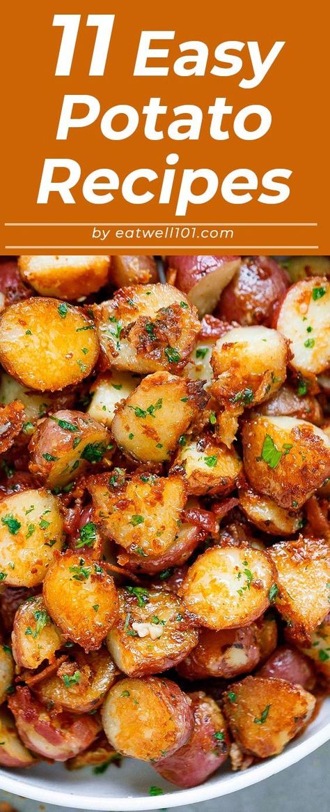 Quick and Easy Potato recipes – These potato recipes make the perfect partner for all manner of roasted meats and stews. CLICK HERE to Get the Recipes Quick And Easy Potato Recipes, Small Potatoes Recipe, Potato Side Dish Recipes, Quick Potato Recipes, Potatoes Dishes, Potato Recipes Crockpot, Yummy Potatoes, Russet Potato Recipes, Potato Side Dishes Easy