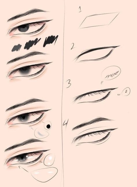 #digitalart #artist #oc #charcterdesign #art #illistration #procreate #digitalartist #howtodraw #anime #manga #reference #poses #inspo #trendy Eyes Tutorial Drawing Step By Step, How To Draw Eye Step By Step, Drawing Eye Easy, How To Draw Boys Eyes, How To Draw A Eye Step By Step, Realistic Eye Drawing Step By Step, Eye Sketch Reference, Boys Eyes Drawing, Easy To Draw Eyes