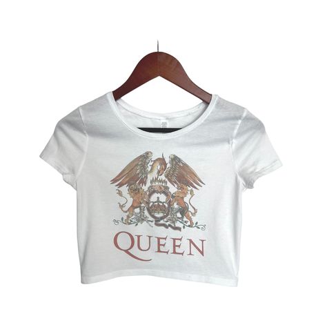 Vintage Queen Band Crop Top Retro 70s Music Band Tops Music - Etsy Cropped Vintage Tee, 70s Tops Women, Queen Band Shirt, Cropped Band Tee, 80s Tops, Retro Crop Top, 80s Clothes, Gifts Aesthetic, Trendy Crop Top