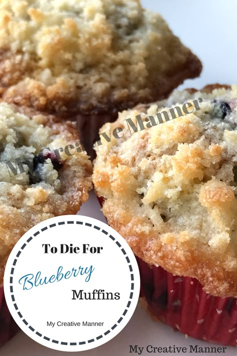 Moist Muffin Recipe, Homemade Blueberry Muffin Recipe, Homemade Blueberry Muffins, Easy Blueberry Muffins, Best Blueberry Muffins, Moist Muffins, Berry Muffins, Simple Muffin Recipe, Blueberry Desserts