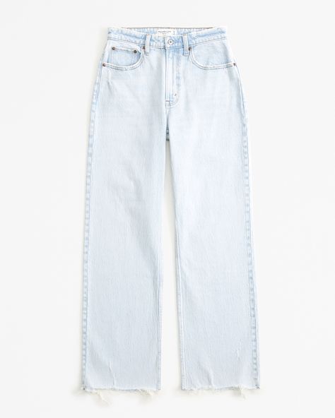 Women's Curve Love High Rise 90s Relaxed Jean | Women's Bottoms | Abercrombie.com High Rise 90s Relaxed Jean, Comfortable Fall Outfits, Jeans For Tall Women, Dressy Jeans, Outfit Inso, Abercrombie Jeans, Women's Bottoms, Abercrombie And Fitch Jeans, Relaxed Jeans