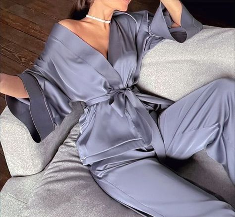 @luxalleysh posted to Instagram: Satin Loungewear Set $61 Beautiful Satin loungewear set in variety colours available. #satin #loungewear #sleepwear #womensclothing #onlineboutiques #pyjamas #womensfashion Pajamas Long Sleeve, Lace Nightgown, Satin Pants, Lace Material, Sleeves Clothing, Weave Style, Womens Pyjama Sets, Loungewear Sets, Fashion Color