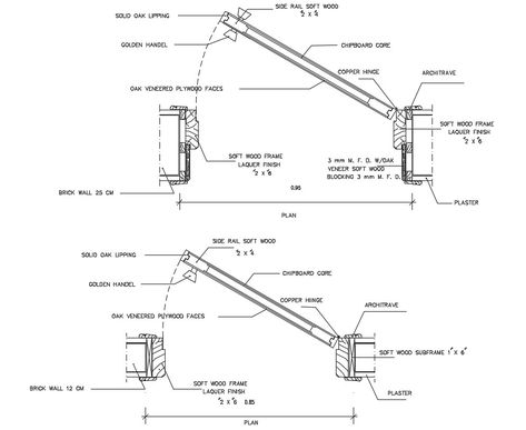 Architrave Door Detail AutoCAD File Interior Construction Details, Door Details Drawing Architecture, Door Details Drawing, Hidden Door Detail Drawing, Door Plan Architecture, Door Section Detail Drawing, Architectural Details Drawing, Detail Drawing Interior, Door Detail Drawing Architecture