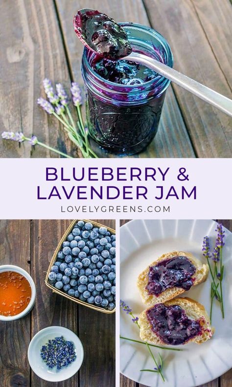 Lavender Jam, Blueberry Lavender, Christmas Decor Ideas Outdoor, Lavender Recipes, Crackers Recipe, Honey Lavender, Jam Recipes Homemade, Homemade Crackers, Fresh Lavender