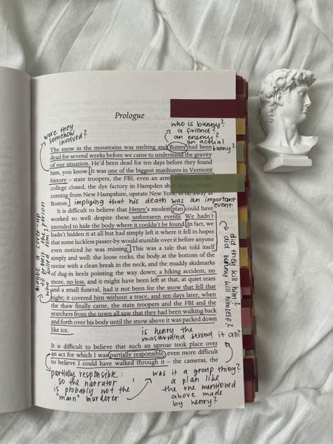 Books With Notes Aesthetic, Stylistics Linguistics, Heavily Annotated Book, Book Notations Ideas, Annotated Poetry Books, Annotating Classic Books, Book Work Aesthetic, Annotating The Secret History, Annotated Book Gift