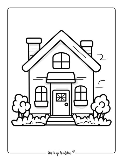 Let your child's creativity bloom with our collection of adorable house coloring pages! Download and print these free coloring pages for endless artistic fun. Welcome Home Coloring Page, Cute Home Drawing, Color Pictures For Kids Free Printable, House Pictures Drawing, House Colouring Pages Free Printable, Home Drawing For Kids, Home Drawing Simple, House Coloring Pages Free Printable, Colouring Pages Cute