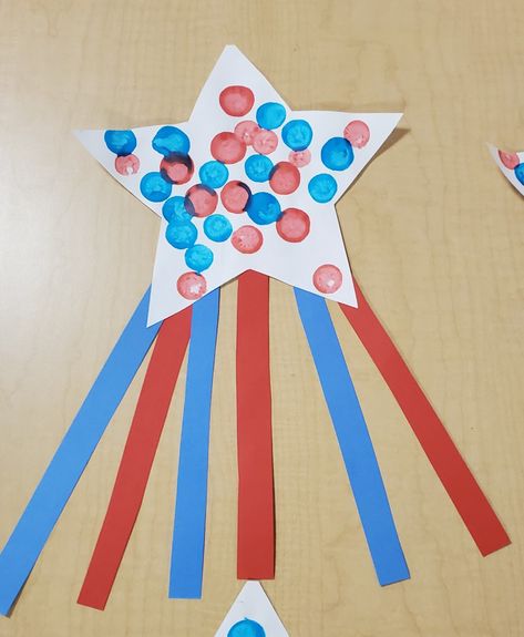 Pre K Memorial Day Crafts, We Love America Crafts Preschool, 4 Of July Preschool Crafts, Prek Fourth Of July Crafts, 4 Of July Toddler Crafts, Memorial Day Fine Motor Activities, Patriots Day Crafts For Preschool, Memorial Day Projects For Preschoolers, Memorial Day Prek Crafts