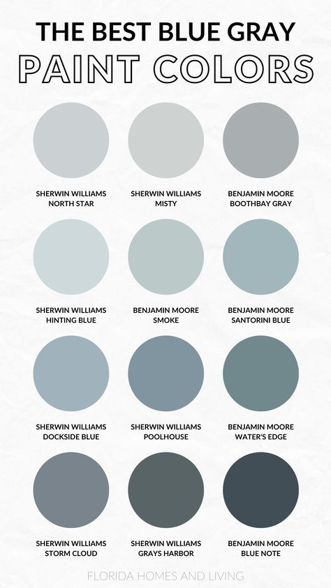 15 Best Blue Gray Paint Colors: Top Picks for a Stylish Space Grey Blue Bathroom, Blue Gray Bedroom, Gray Paint Colors, Blue Gray Paint Colors, Blue Grey Walls, Blue Wall Colors, Life On Virginia Street, Blue Gray Paint, Perfect Paint Color