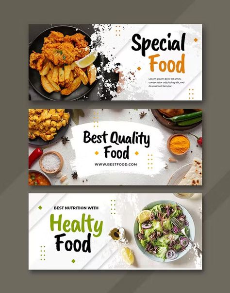 Food Facebook Cover Template PSD Food Facebook Cover, Website Slider, Banner Design Layout, Elegant Food, Flyers Design, Food Art Photography, Facebook Cover Design, Food Banner, Facebook Cover Template