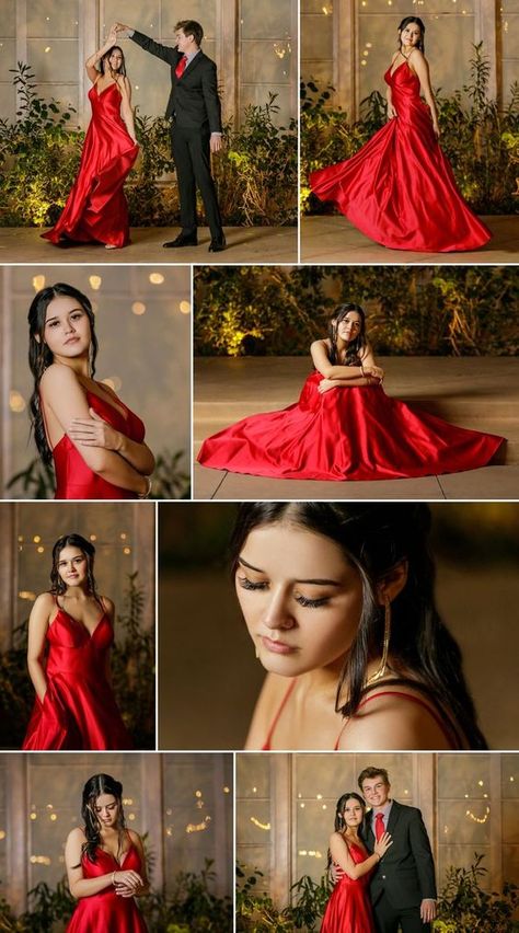 Prom Outdoor Photography, Fun Prom Pictures Poses, Prom Photoshoot Studio, Indoor Prom Photos, Prom Girl Photosession, How To Pose For Prom Pictures, Prom Posing Ideas, Girl Prom Posing, Prom Dress Poses Picture Ideas