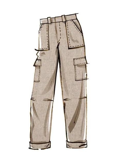 McCalls Men's Shorts and Trousers M8264 - PAPER BB (44-52) Roll Up Pants, Metal Dress, Sewing Pants, Pants Sewing, Sewing Pattern Shop, Sew Over It, Tilly And The Buttons, Pants Sewing Pattern, Clothes Sewing