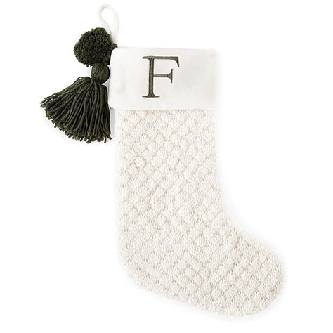 North Pole Trading Co. Ivory Knit Monogram M Christmas Stocking - JCPenney Monogram Christmas Stocking, Unique Christmas Stockings, Decorated Stockings, White Christmas Stockings, Monogram Stockings, Stockings Christmas, Family Stockings, Knit Stockings, Christmas Monogram