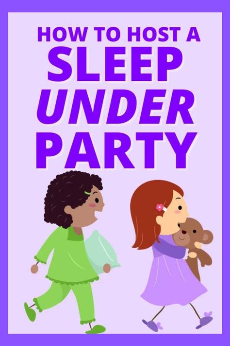 Sleep Under Party, Kids Sleepover Party, Sleepover Party Foods, Ideas For Sleepovers, Pajama Party Kids, Pajama Party Games, Girls Pajamas Party, Pajama Birthday Parties, Sleepover Party Games