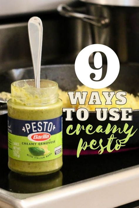 Pesto Pasta Easy From Jar, Creamy Pesto Sauce From Jar, Creamy Pesto Sauce Recipe For Pasta, Uses For Pesto Sauce, Jar Pesto Pasta Recipes, What To Do With Pesto Sauce, Jarred Pesto Recipes, How To Use Pesto Sauce, Canning Pesto