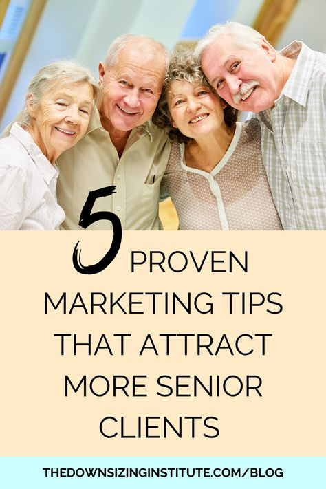 Do you have a real estate, home organizing or senior downsizing business?  Need more senior clients? Feel like you need a marketing refresher? Learn 5 proven marketing tips that can help you attract more qualified senior clients to your door! Homecare Marketing Ideas, Senior Living Marketing Ideas, Marketing Events For Senior Living, Assisted Living Marketing Ideas, Home Health Marketing Ideas, Senior Living Marketing, Networking Ideas, Real Estate Assistant, Business Marketing Gifts