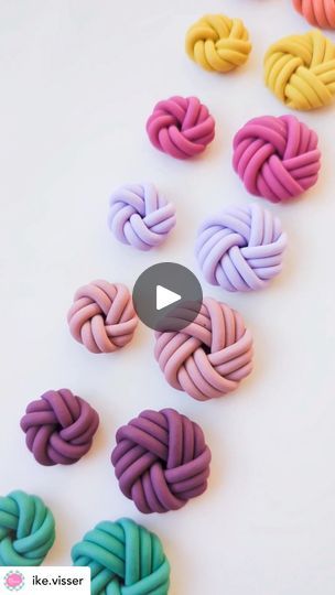 2.6K views · 58 reactions | @ike.visser made this cool reel teaching us how to make these macrame knot earrings. Will you go larger with this technique? 🪢#polymerclay #knot #macrame #art #handmade #polymerclaytips #tutorial #create #make #sculpey #fimo #cernit | British Polymer Clay Guild | Ivoris · Gingerbread Lover Polymer Clay Knot Earrings Diy, Clay Knot, Cernit Clay, Knot Macrame, Macrame Knot, Knot Earrings, Macrame Art, Clay Ideas, Polymer Clay Art