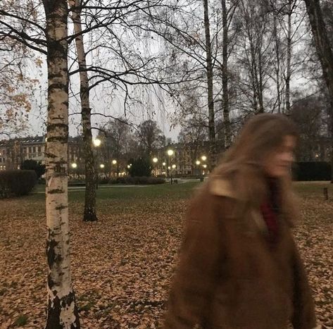 #autumn #fall #downtown #girl #aesthetic Trees, Walking, Leaves On The Ground, On The Ground