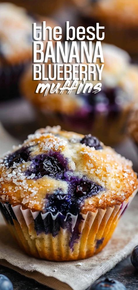 Banana Blueberry Muffins [55 Minutes] – Chasety Banana Blueberries Muffins, Homemade Banana Muffins Recipe, Health Blueberry Muffins, Easy Blueberry Banana Muffins, Banana Oatmeal Raisin Muffins, Blueberry Sourcream Muffins, Maple Blueberry Muffins, Recipes For 2 Bananas, Healthy Kid Muffin Recipes