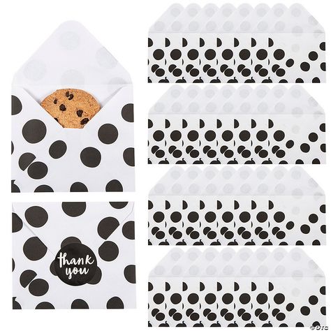 • Perfect Size for Parties: These treat bags are just the right size for candies. Fill them up with tasty treats and hand them out as party favors at ... Paper Treat Bags, Wedding Reception Favors, Envelope Paper, Cookies Cake, Multipurpose Bag, Polka Dot Design, Thank You Stickers, Tasty Treats, Party Guests