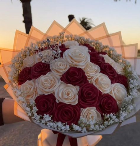 Handmade eternal rose bouquets Buqet Flowers Quince, 30 Roses Bouquet, Satin Flower Bouquet Ribbon Rose, Happy Anniversary Flowers Bouquets, Beautiful Flowers Bouquet Gift, Eternal Roses Bouquet, Eternal Rose Bouquet, Eternal Bouquet Ideas, Eternal Ramos