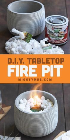 Diy Tabletop Fire Pit, Mini Fireplace, Tabletop Fire Bowl, Indoor Fire Pit, Diy Tabletop, Tabletop Fire Pit, Fireplace Diy, Tabletop Firepit, Diy Outdoor Decor