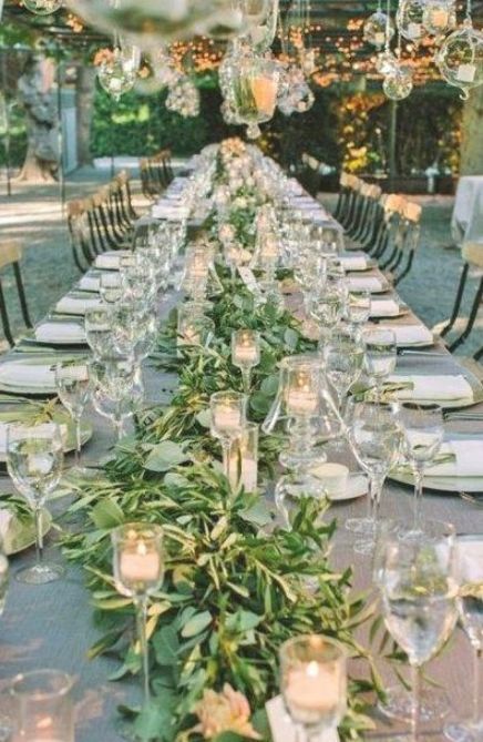 New wedding table decorations greenery olive branches 40 ideas #wedding Wedding Flower Arrangements Church, Party Color Schemes, Tipi Wedding Decor, Napa Wedding Venues, Bridal Party Color Schemes, Green Wedding Centerpieces, Olive Branch Wedding, Wedding Candles Table, Church Wedding Flowers